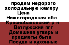 продам недорого холодильную камеру › Цена ­ 22 000 - Нижегородская обл., Краснобаковский р-н, Ветлужский пгт Домашняя утварь и предметы быта » Посуда и кухонные принадлежности   . Нижегородская обл.